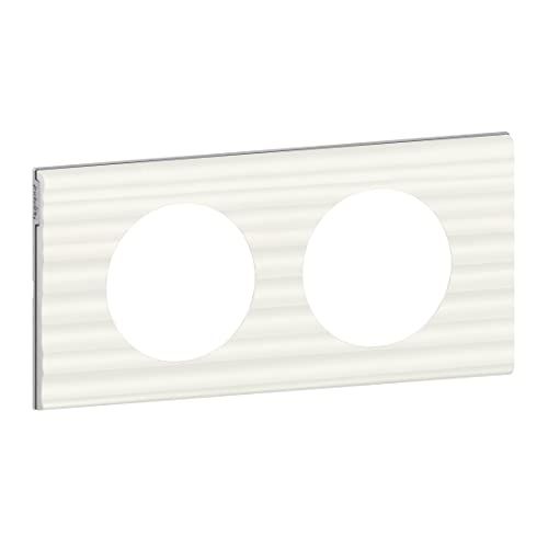 LEGRAND Céliane Plaque met 2 Gaten, Wit, LEG69012