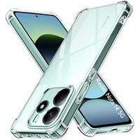Phonillico® Case voor Xiaomi Redmi Note 14 5G - Schokbestendige bescherming Zachte TPU Transparant