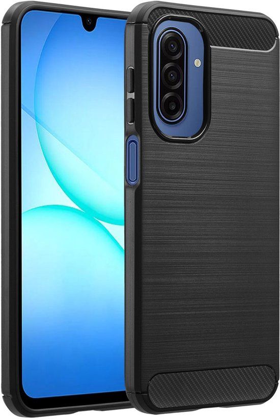 imoshion Brushed Backcover - Zwart - Geschikt voor Samsung Galaxy A17 (5G) / A17 (4G)