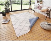 Bougari Binnen & Buiten Vloerkleed Corsica 80x150 cm Crème & Blauw