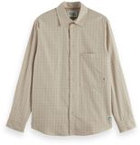 Scotch & Soda Heren Blouse S Katoen Beige