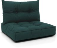 Amazinggirl Kussen Lounge Tuinmeubelen - Set: zitkussen 70x70 cm en rugkussen 40x70 cm Rug Rattan Ideaal voor balkon terras loungeset buiten comfort vulling dik duurzaam Groente