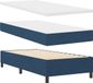 vidaXL Boxspring bed met hoofdeinde Blauw 80 x 200 cm Stof