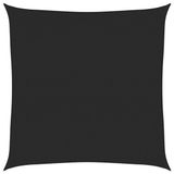 vidaXL Zonnezeil 160 g/m² 6x6 m HDPE Zwart