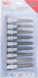 BGS Dopsleutelbitset 1/2 Torx met boring 9 delig