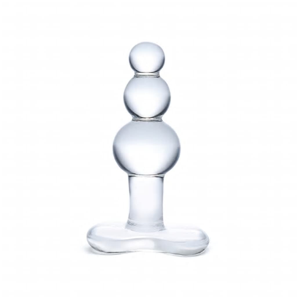 Glas HANCA - Beaded Glass Butt Plug With Tapered Base