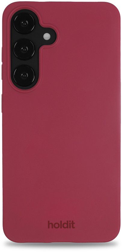 Holdit Soft Case geschikt voor Samsung Galaxy S25 - Red Velvet
