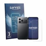 Savvies - Screenprotector voor Tecno Spark 50 4G (Voor+Camera) - Folie Beschermfolie transparant 6 Stuks