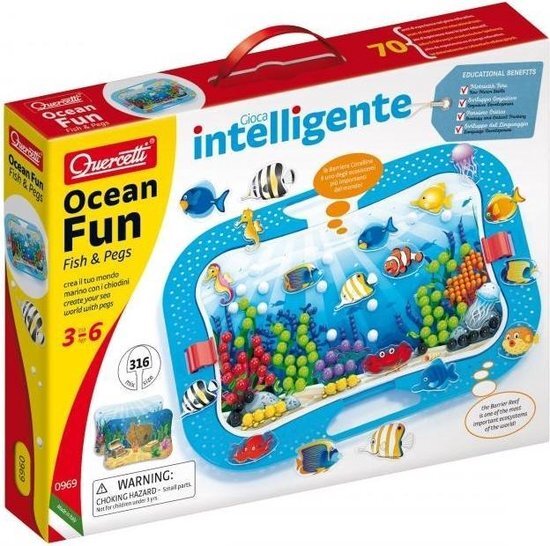 Quercetti Oceaanplezier Fish & Pegs 321-delig