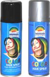 Goodmark Carnaval verf voor haar - zilver en zwart - 125 ml