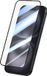 Merkloos Avizar Screenprotector Gehard Glas Zwart voor iPhone 16