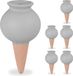 Merkloos Relaxdays Waterdruppelaar Keramiek - Set van 6 - Terracotta/Grijs