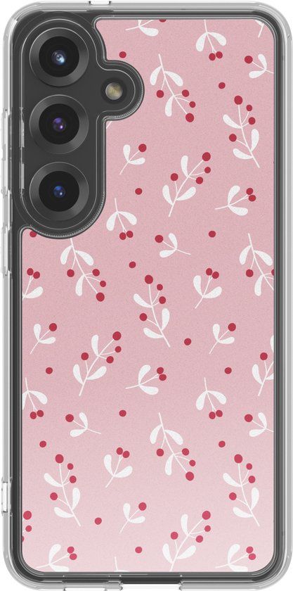 imoshion Hoesje - Geschikt voor Samsung Galaxy S25 - Design hoesje - Berries Blush
