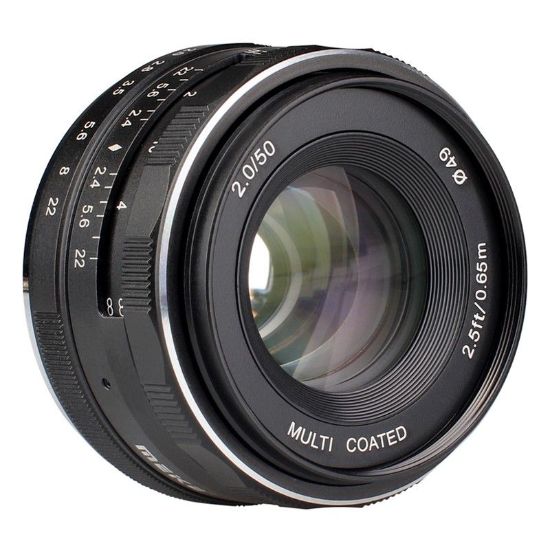 Meike 50mm F2.0 Lens for Fujifilm X - Black