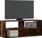 Prolenta Maison Exclusive - TV-meubel van gerookt eikenhout, 100x31x39,5 cm, gemaakt van houtvezel en metaal