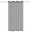 53300 Dolly 53300 oogjesgordijn, transparant, met 8 metalen ogen - grijs, 145 x 140 cm