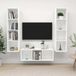 Maison Exclusive - Set de 3 meubles TV, blanc, en aggloméré