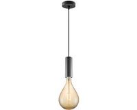 Home Sweet Home Saga Pear hanglamp zwart E27 100cm 10W Amber