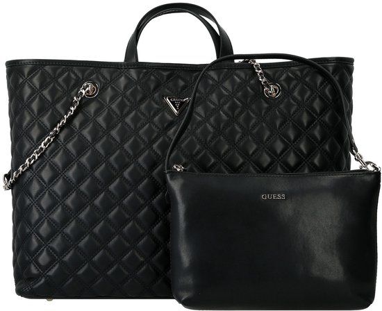 GUESS Shopper Giully II 2 in 1 Tote Black zwart