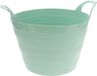 Excellent Houseware Flexibele wasmand - mintgroen - 30 liter - kunststof - 54 x 37 cm - met handvatten