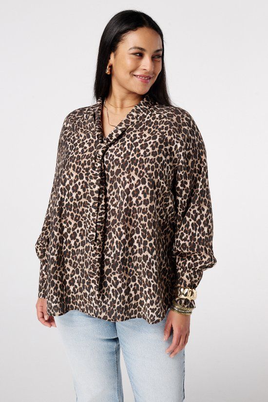 MS Mode Blouse met animal print