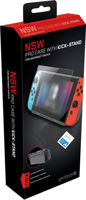 Gioteck Pro Hoes met Kick-Stand voor Nintendo Switch - Transparant