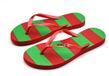 BECO dames teenslippers - roze/groen - maat 38-39