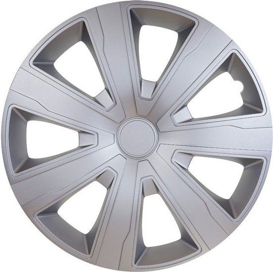 Autostyle Tenzo wieldoppen - 16 inch - zilver - 4 stuks