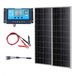Merkloos Zonnepaneelset - 12V Monokristallijn 200W (2x100W) - Met Laadregelaar 16,66A - Rendement 23% - Compatibel met AGM, GEL, Vloeistof & Lithium-accu's - Voor Camper, Boot & Caravan