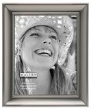 Malden International Designs Concourse Tinnen Metalen Fotolijst, 4x5, Zilver - 192-45