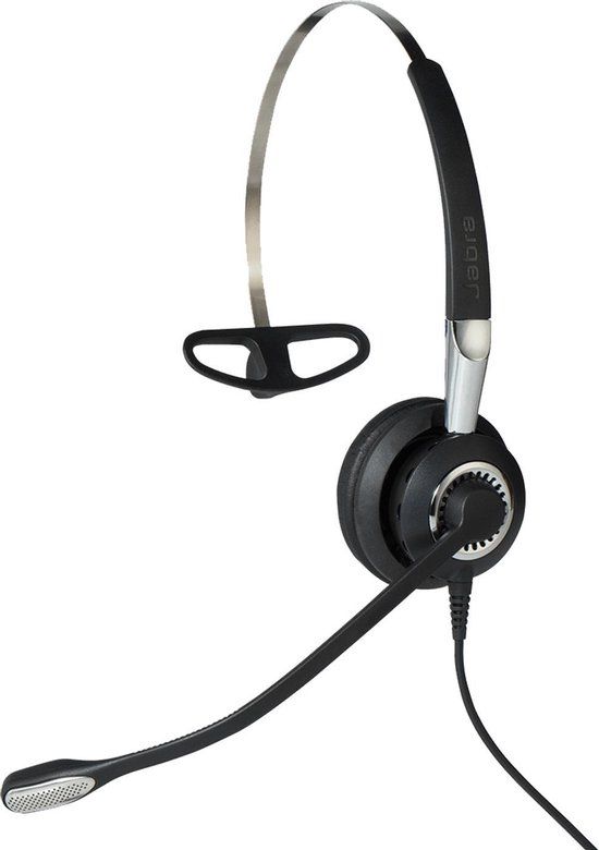 Jabra Biz 2400 II USB Mono CC MS Headset - Zwart/Zilver