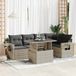 Prolenta Maison Exclusive - Ensemble de salon de jardin 6 pièces avec coussins, gris clair, rotin synthétique