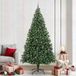 vidaXL Sapin de Noël artificiel Vert 240 cm PVC et Acier et Plastique