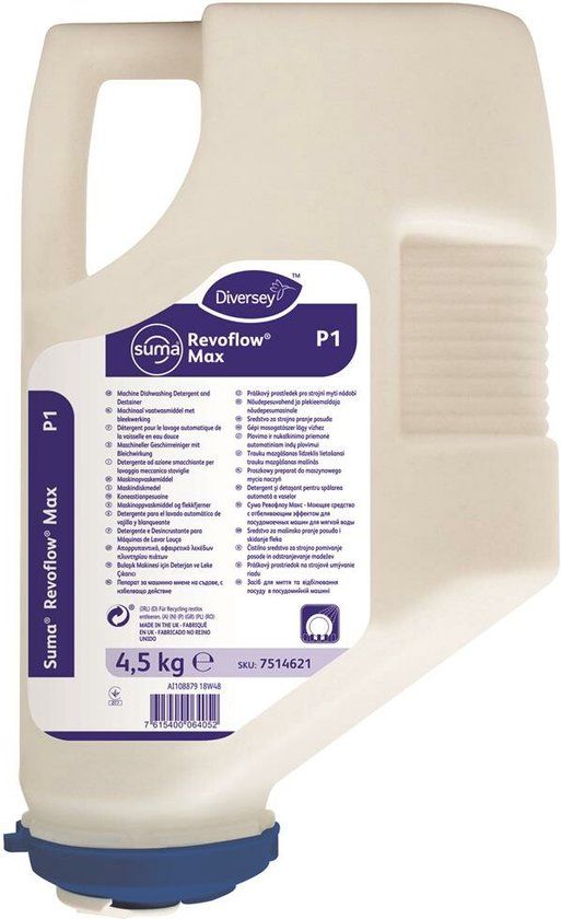 Diversey Suma Revoflow Max P1 3x4.5kg - Vaatwasser - 13.5 kg