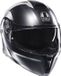 AGV Streetmodular systeemhelm Resia mat grijs zilver rood S