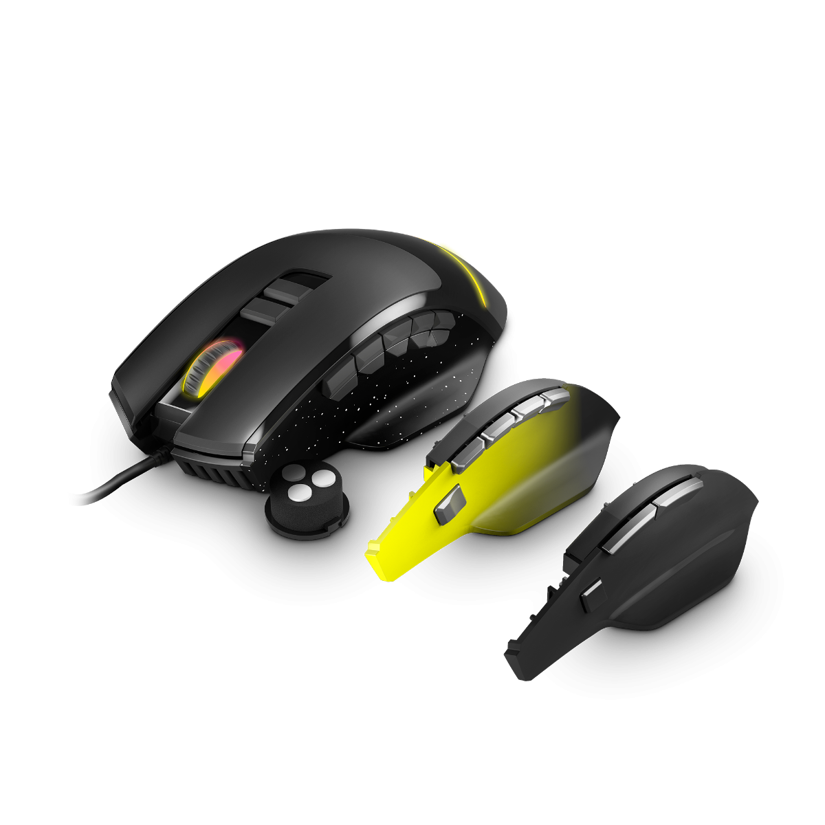 Energy Sistem ESG M5 Triforce - Zwart - Gaming Muis - 10000 DPI - 150cm Kabel