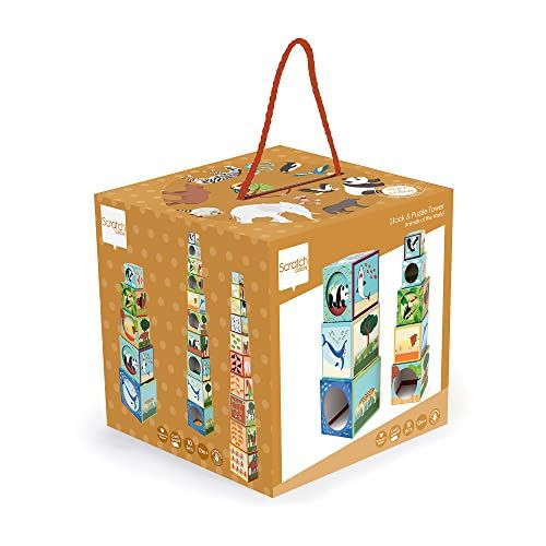 Carletto Deutschland Scratch 276181227 Stapeltoren Piramide - 10 Delen - Dierentuindieren - 12+ Maanden