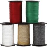 Creativ Company CC Curling Ribbon, W: 10 mm, glitter, assorted colours, 5x100 m/ 1 pack