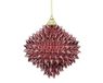 Decoris boule de Noël 8cm plastique rose 1 pièce