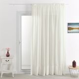 HomeMaison Cornely gordijn, effen, 420 x 240 cm, champagnekleur