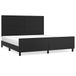 VidaXL Bedframe met hoofdbord, kunstleer, zwart, 180x200 cm