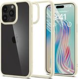 Spigen Crystal Hybrid iPhone 15 Pro Max Hoesje Back Cover Transparant Beige
