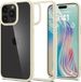 Spigen Crystal Hybrid iPhone 15 Pro Max Hoesje Back Cover Transparant Beige