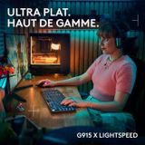 Logitech G915 X Draadloos Gaming Toetsenbord AZERTY Clicky Zwart