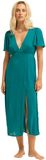 Billabong Jet Set Midi-jurk Met Korte Mouwen Groen XS Vrouw