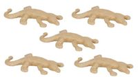 Décopatch AP116Opack - Lot de 5 supports en papier brun pulpé 17,5x11,5x2,8 cm, Salamandre