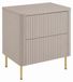 3xE living Armoire de salle de bain 60, cachemire, plateau cachemire, pieds or, 60,8 x 44,2 x 65 cm