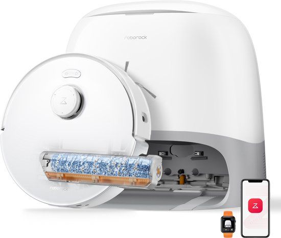 Roborock Qrevo Curv 2 Flow Robotstofzuiger met dweilfunctie - Wit