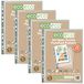 eco-eco A4 100% gerecycled Premier Multi geperforeerde zakken glas helder, open boven- en zijkant, transparante poly portemonnee velbeschermer, 90 micron (Pack van 100), eco059x4