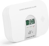 meross Koolmonoxide Detector/Alarm, LCD Digitaal Display CO Alarm met 2 AA Batterijen (Inbegrepen) en Stilte Functie, 7 jaar brandveiligheid voor huis, slaapkamer, hotel
